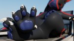 16:9 3d_(artwork) anthro avali bodily_fluids digital_media_(artwork) feet foot_focus hi_res male musk pawpads paws sitting smelly smelly_feet soles solo solwer solwer_(solwer) sweat sweatdrop sweaty_feet sweaty_paws widescreen