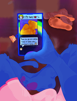 5_toes anthro boxers_(clothing) clothing duo electronics erection erection_under_clothing feet female first_person_view foot_fetish foot_fetish_validation foot_focus footwear humanoid_feet male male/female phone plantigrade shoes sitting socks tail text texting toes underwear sliceofpie cartoon_network the_amazing_world_of_gumball gumball_watterson penny_fitzgerald fairy felid feline mammal absurd_res english_text hi_res