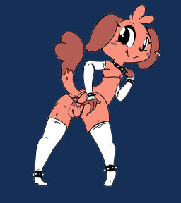 4_fingers anklet anthro anus armwear bikini bikini_aside bikini_pull black_eyes black_nose blush bracelet breasts butt clothed clothing clothing_aside clothing_pull collar cute_fangs detached_sleeves ear_piercing fangs female fingers flat_chested fur genitals hand_on_butt humanoid_hands jewelry leaning leaning_forward legband legwear looking_at_viewer looking_back micro_bikini no_irises partially_clothed piercing presenting presenting_anus presenting_hindquarters presenting_vulva rear_view red_body red_fur simple_background smile solo spiked_anklet spiked_bracelet spiked_collar spiked_legband spikes standing stockings swimwear swimwear_aside swimwear_pull teeth thigh_highs transparent_background two-piece_swimsuit underwear underwear_aside vulva vono punk_dog_(itsunknownanon) canid canine canis domestic_dog mammal alpha_channel full-length_portrait portrait
