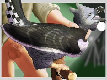 ahegao bestiality bodily_fluids duo feathers female feral feral_penetrated genital_fluids human_on_feral human_penetrating human_penetrating_feral interspecies looking_pleasured male male/female offscreen_male penetration sex vaginal_fluids elangelote accipitrid accipitriform avian bird eagle harpy_eagle human mammal 4:3 colored hi_res