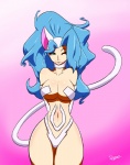 anthro big_breasts blue_hair breasts cat cleavage clothed clothing darkstalkers felicia_(darkstalkers) feline female green_eyes hair long_hair looking_at_viewer mammal naturally_censored navel nude one_eye_closed slypon smile video_games wink
Rating: Questionable
Score: 7
User: Robinebra
Date: July 23, 2013