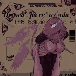 ambiguous_gender angelbite_piercing antennae_(anatomy) anthro barcode exoskeleton eyebrow_piercing facial_piercing female glowing glowing_eyes insect_wings leaning leaning_forward lepidopteran_wings lip_piercing looking_at_viewer magazine piercing solo unusual_eyes wings crysseil maple_maria_(crysseil) arthropod insect lepidopteran moth 1:1 trans_(lore) trans_woman_(lore)