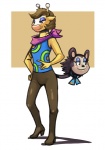 anthro anthrofied clothed clothing cosplay costume crossdressing footwear fully_clothed high_heels horn living_tail male ossicone scarf shoes simple_background solo tail tail_head tail_mouth unusual_anatomy unusual_tail white_background bittenhard animal_crossing nintendo pokemon gracie_(animal_crossing) label_able eulipotyphlan generation_2_pokemon girafarig giraffid hedgehog mammal pokemon_(species) crossover digital_media_(artwork) full-length_portrait portrait