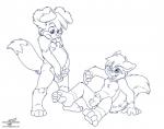 balls cub erection gay goldy knot male nude penis plain_background roni sheath sitting standing white_background wolfblade young
Rating: Explicit
Score: 11
User: thenewthing
Date: November 25, 2013