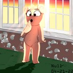 anthro detailed_background female fur genitals nude outside pussy solo standing young young_anthro null404err care_bears fan_character bear mammal 1:1 2022 absurd_res digital_media_(artwork) hi_res