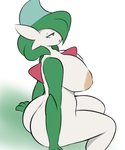 areola big_areola big_breasts big_butt breasts butt crossgender curvy_figure female half-closed_eyes narrowed_eyes nipples not_furry simple_background solo thick_thighs tired voluptuous plantedpot nintendo pokemon girllade_(plantedpot) gallade generation_4_pokemon humanoid pokemon_(species) absurd_res colored digital_drawing_(artwork) digital_media_(artwork) hi_res trans_(lore) trans_woman_(lore)