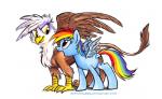 2014 avian cutie_mark duo equine female friendship_is_magic gilda_(mlp) gryphon hair mammal multi-colored_hair my_little_pony pegasus plain_background purple_eyes rainbow_dash_(mlp) rainbow_hair sophiecabra standing tess_garman white_background wings yellow_eyes
Rating: Safe
Score: 6
User: 2DUK
Date: April 17, 2014