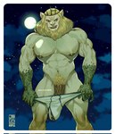 abs anthro barazoku biceps big_bulge big_muscles big_penis body_hair border bulge clothed clothing cloud crown erection erection_under_clothing full_moon fur genitals grey_border happy_trail headgear humanoid_genitalia humanoid_penis long_penis looking_at_viewer male mane moon muscular muscular_anthro muscular_male navel nipples outside partially_clothed pecs penis pubes serratus sky smile solo standing star starry_sky thick_penis thick_thighs topless topless_anthro topless_male tuft underwear underwear_down underwear_only vein jezz_mons adventure_time cartoon_network vampire_king felid lion mammal pantherine vampire 2023 hi_res