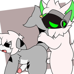 anthro balls duo fur genitals hair looking_back machine male male/male male_penetrated male_penetrating male_penetrating_male nude open_mouth penetration penis protogen_visor screen screen_face sex simple_background tail tail_grab thick_thighs lyncario changed_(video_game) roustron_(character) tunrix_(lyncario) aquatic fish protogen requiem_shark shark tiger_shark 1:1 digital_media_(artwork) hi_res