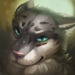 blue_eyes fur grey_body grey_fur markings solo spots spotted_body spotted_fur white_body white_fur antanariva felid leopard mammal pantherine 1:1 2020 digital_media_(artwork) headshot_portrait hi_res icon portrait