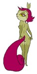 1:2 2005 4_fingers aliasing anthro back_groove bare_breasts bent_arm biped black_nose breasts butt butt_pose digital_drawing_(artwork) digital_media_(artwork) extended_arm female fingers flat_colors full-length_portrait fur green_body green_eyes green_fur hair jive_guru legs_together looking_at_viewer looking_back mammal nipples nude oekaki pink_hair pink_tail portrait pose rear_view rodent scarlet_squirrel sciurid seductive shoulder_blades side_boob simple_background slim solo standing straight_legs tail tree_squirrel white_background yellow_sclera