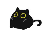 ambiguous_gender black_body blinking eyes_closed fangs feral open_mouth simple_background solo tail tail_motion teeth tongue tongue_out whiskers white_background yawn yellow_eyes keke_(artist) domestic_cat felid feline felis mammal 4:3 animated short_playtime