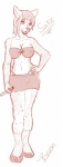 2014 anthro black_and_white breasts canine clothed clothing female femme_fatale fox heels knife mammal monochrome sketch skirt smile solo the_sake_ninja thong
Rating: Questionable
Score: 7
User: TheSakeNinja
Date: April 07, 2014
