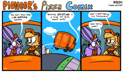 anthro blue_sky braces building chef clothed clothed_anthro clothed_female clothing cloud delivery_(commerce) delivery_employee dialogue driving duo eyewear female fully_clothed fully_clothed_anthro fully_clothed_female fur glasses gloves handwear hat headgear headwear house long_ears long_tail mad_scientist medium_truck purple_body purple_fur sky speech_bubble spots tail text truck van vehicle work_uniform yellow_body yellow_fur anotherartboy lizzy_rattington spazz_mccheetah american_opossum cheetah felid feline mammal marsupial virginia_opossum comic english_text hi_res
