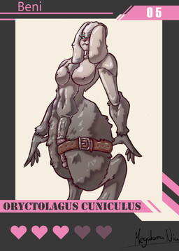animal_genitalia animal_penis anthro big_penis card chordata equine_genitalia equine_penis genitals gynomorph huge_penis huge_thighs intersex mismatched_animal_penis mismatched_genitalia mismatched_penis penis solo straps thick_thighs megaloma-nia lagomorph laquine leporid mammal rabbit absurd_res hi_res