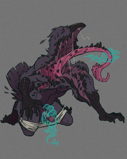 anthro bodily_fluids body_horror corruption disembodied_hand drooling duo erection genitals ghost_hand handjob humanoid_genitalia humanoid_penis mage_hand male multi_eye mutated open_mouth penile penis saliva sex solo_focus tongue transformation unusual_mouth thestory kett_lezar avian bird corvid corvus_(genus) oscine passerine raven 4:5 hi_res