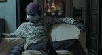 anthro blurred_background bracelet clothing door electronics furniture hair headgear headphones headset jewelry listening_to_music male sofa solo sweater tail topwear geewolf call_me_by_your_name_(2017) mammal procyonid raccoon 2023 digital_media_(artwork) hi_res