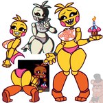 butt butt_focus clothing cupcake female food hands_together hands_together_elbows_apart holding_cupcake holding_food holding_object machine panties pink_clothing pink_panties pink_underwear sharp_teeth solo teeth underwear wobastt five_nights_at_freddy's five_nights_at_freddy's_2 scottgames toy_chica_(fnaf) animatronic avian bird chicken galliform gallus_(genus) phasianid robot 1:1 2024 absurd_res digital_media_(artwork) hi_res