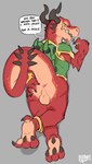 anthro anus balls feet foot_focus genitals horn looking_at_viewer male presenting presenting_anus solo tail tail_anus text sodacaps hi-rez_studios mythology paladins_(game) drogoz_(paladins) dragon mythological_creature mythological_scalie scalie 2024 absurd_res english_text hi_res