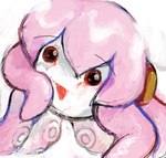 ambiguous_gender blood bodily_fluids hair open_mouth open_smile pink_hair simple_background smile solo suction_cup tentacles white_background yogurt200 vocaloid megurine_luka tako_luka animal_humanoid cephalopod cephalopod_humanoid humanoid marine marine_humanoid mollusk mollusk_humanoid octopus_humanoid waddling_head 2021