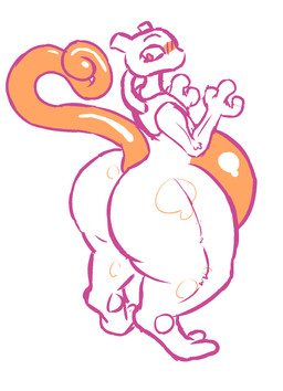 air_inflation anthro belly belly_expansion big_belly big_butt black_eyebrows blush butt butt_expansion expansion eyebrows huge_belly huge_butt huge_thighs inflatable inflation looking_at_butt looking_at_own_butt looking_back looking_back_at_self male multicolored_body orange_blush orange_body orange_eyes orange_tail rear_view simple_background solo tail thick_thighs two_tone_body white_background white_body bo-the-sno nintendo pokemon animate_inanimate generation_1_pokemon legendary_pokemon living_inflatable mewtwo pokemon_(species) 2017 colored digital_media_(artwork) hi_res restricted_palette