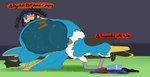 abdominal_bulge avian_feet beak blue_body clothing digestion facial_markings feathered_crest feathered_wings feathers feet feral green_eyes guts head_crest head_markings internal intestines jersey male markings mask_(marking) membrane_(anatomy) multiple_prey organs same_size_vore size_difference smaller_pred soccer sport stomach toes torn_clothing vore webbed_feet white_markings wings yellow_markings diorexity nintendo pokemon atticus_(diorexity) dio_(diorexity) fan_character thunk_(gyro) avian cramorant furret generation_2_pokemon generation_8_pokemon pokemon_(species) typhlosion hi_res