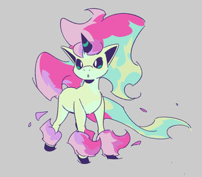 1_horn 4_legs ambiguous_gender feral green_eyes grey_background hooves horn looking_at_viewer open_mouth quadruped simple_background solo standing tail christine_liu nintendo pokemon equid equine galarian_form galarian_ponyta generation_8_pokemon mammal pokemon_(species) regional_form_(pokemon) 2019 hi_res