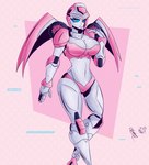 big_breasts blue_eyes breasts cleavage clothed clothing female machine midriff not_furry solo tr_yithaz tr_zythaz012 arcee ex-01_nicee android humanoid robot robot_humanoid digital_media_(artwork)