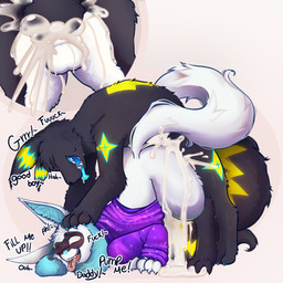 age_difference anal anal_knotting anal_penetration animal_genitalia animal_penis backsack balls big_balls big_penis bite biting_lip biting_own_lip black_body black_fur blush bodily_fluids bottomless butt canine_genitalia canine_penis clothed clothing cum cum_from_ass cum_in_ass cum_inside cum_on_balls cum_on_butt cum_on_ground cum_on_leg cum_request cumsplosion doggystyle duo ejaculation excessive_cum excessive_genital_fluids feral from_behind_position fur genital_fluids genitals growling hoodie hoodie_only knot knotted_penis knotting male male/male male_penetrated male_penetrating male_penetrating_male moan nude open_mouth partially_clothed penetration penile penis pinned pinned_to_ground rear_view requesting self_bite sex simple_background tail tongue tongue_out topwear topwear_only white_body white_fur cactie nintendo pokemon spike_lightning spirit_(riovee) canid canine eevee eeveelution generation_1_pokemon generation_2_pokemon generation_4_pokemon hybrid mammal pokemon_(species) riolu umbreon 1:1 absurd_res hi_res father_(lore) father_and_child_(lore) father_and_son_(lore) incest_(lore) parent_(lore) parent_and_child_(lore) parent_and_son_(lore) son_(lore)