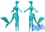 anthro female model solo luki13lol fish marine shark 3d_(artwork) absurd_res digital_media_(artwork) hi_res