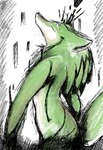 anthro anthrofied ears_back eyes_closed hair head_back magic male nude pivoted_ears pull_out solo transformation dragonweirdo nintendo the_legend_of_zelda link_(wolf_form) canid canine canis mammal wolf hi_res