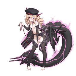 big_tail black_clothing black_legwear black_tights blonde_hair bodily_fluids breasts clothing drill_curls female genitals hair hat headgear headwear holding_leash holding_object lactating leash legwear machine missile occult_symbol peaked_cap pentagram purple_eyes ship small_breasts solo stirrup_leggings symbol tail tentacles tights vehicle vulva watercraft stmaster warship_girls_r tashkent_(warship_girls_r) humanoid living_machine living_ship living_vehicle living_watercraft ship_humanoid vehicle_humanoid 1:1 hi_res