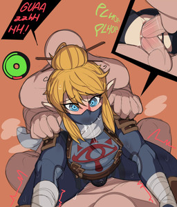 anal anal_penetration balls blonde_hair blue_eyes blush bodily_fluids clothed clothing double_anal double_penetration drooling duo erection faceless_character faceless_male femboy genital_fluids genitals group group_sex gui hair humanoid_pointy_ears male male/male male_penetrated male_penetrating male_penetrating_male not_furry nude penetration penis pointy_ears precum saliva sex simple_background stamina_bar sweat text threesome trio captainkirb breath_of_the_wild nintendo the_legend_of_zelda link humanoid hylian mammal absurd_res hi_res