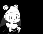 2018 2d_animation 5:4 alpha_channel animated anthro bear breasts digital_media_(artwork) ellipsis female loveboxf mammal monochrome nun nun_(itsunknownanon) short_playtime solo standing