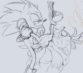 2_tails 4_fingers age_difference anal anal_penetration anthro anthro_on_anthro anthro_penetrated anthro_penetrating anthro_penetrating_anthro balls bandage bandaged_arm bangs big_dom_small_sub big_penis biped bodily_fluids bound chain chained clothing cum cum_in_ass cum_inside cum_on_face cum_on_penis dominant duo erection fingers footwear genital_fluids genitals gloves grey_background hands_tied handwear interspecies larger_anthro larger_male looking_at_another looking_at_partner male male/male male_anthro male_penetrated male_penetrating male_penetrating_male mostly_nude mostly_nude_anthro mostly_nude_male multi_tail naughty_face open_mouth penetration penile penile_penetration penis penis_in_ass penis_size_difference scarf sex shoes short_tail simple_background size_difference small_penis smaller_anthro smaller_male smile smirk spines spread_legs spreading standing suspension tail tears tongue tongue_out young young_anthro young_male young_penetrated younger_anthro younger_male younger_penetrated funkiepoop sega sonic_boom sonic_the_hedgehog_(series) miles_prower sonic_the_hedgehog canid canine eulipotyphlan fox hedgehog mammal digital_media_(artwork) sketch