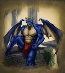 abs anthro back_wings biceps bottomwear bulge clothed clothing front_view genital_outline horn loincloth loincloth_only male muscular muscular_anthro muscular_male nipples pecs pose scales solo spikes topless topless_male wings ariwolfer mythology dragon mythological_creature mythological_scalie reptile scalie absurd_res digital_media_(artwork) hi_res signature