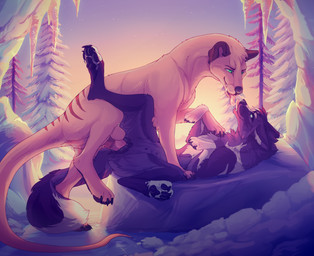 animal_genitalia animal_penis animal_vulva anus balls balls_above_penis breasts canine_genitalia canine_vulva duo erection female female_feral female_penetrated feral feral_on_feral feral_penetrated feral_penetrating feral_penetrating_feral genitals interspecies licking male male/female male_feral male_penetrating male_penetrating_female paws penetration penile penile_penetration penis sex tongue vaginal vaginal_penetration vulva sakemanni agouti_(feralbarks) thylus canid canine canis dasyuromorph domestic_dog mammal marsupial recently_extinct_species thylacine wolf hi_res
