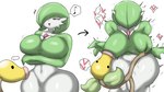 ambiguous_gender bellsprout bodily_fluids breast_grab breast_play breast_suck breasts curvy_figure duo enigi09 female gardevoir generation_1_pokemon generation_3_pokemon genital_fluids green_body hand_on_breast heart_symbol hi_res hourglass_figure humanoid musical_note nintendo nipple_fetish nipple_play nipple_suck pokemon pokemon_(species) red_eyes simple_background simple_eyes speech_bubble sucking vaginal_fluids white_background white_body wide_hips yellow_body