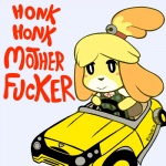 anthro blush blush_stickers car featureless_hands female inside_car inside_vehicle motor_vehicle profanity solo text toony_car vehicle rickz0r animal_crossing mario_bros mario_kart nintendo isabelle_(animal_crossing) canid canine canis domestic_dog mammal shih_tzu toy_dog 1:1 2014 english_text meme reaction_image