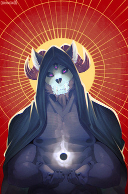 3_eyes abs anthro bone facial_hair male multi_eye muscular muscular_anthro muscular_male nipples purple_eyes shirtless_anthro shirtless_male skull skull_head solo dannon-5 mythology djoser_(dannon-5) canid canine demon mammal monster mythological_creature digital_media_(artwork) hi_res