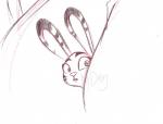 2016 anthro buckteeth clothing disney eyebrows fur graphite_(artwork) hi_res jack_savage ky-jane lagomorph leporid long_ears looking_around looking_aside male mammal mulan_(1998) pencil_(artwork) rabbit raised_eyebrow signature simple_background sketch solo teeth traditional_media_(artwork) watermark white_background zootopia