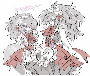 alternate_species anthro beak clothed clothing female humanized maid_headdress maid_uniform solo uniform yasutak1192 hellaverse helluva_boss octavia_(helluva_boss) avian avian_demon bird bird_demon demon human mammal owl owl_demon hi_res