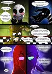 animatronic comic digital_media_(artwork) english_text fazbear's_fright female five_nights_at_freddy's five_nights_at_freddy's_3 ghost glowing glowing_eyes group hair human lagomorph leporid machine male mammal nomidot phantom_marionette_(fnaf) purple_man_(fnaf) rabbit robot scottgames spirit springtrap_(fnaf) text