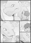 ambiguous_gender ambiguous_pred ambiguous_prey big_dom_small_sub bodily_fluids canid canine charizard claws close-up comic dialogue dominant dominant_ambiguous dominant_feral dragon duo endosoma english_text fangs feral fur generation_1_pokemon greyscale group hi_res holding_character larger_ambiguous macro mammal monochrome mythological_creature mythological_scalie mythology nintendo one_eye_closed open_mouth oral_vore pokemon pokemon_(species) s2-freak safe_vore scalie size_difference smaller_ambiguous soft_vore sweat teeth text vore vulpix wink