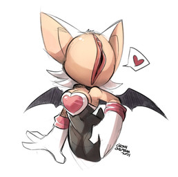 anthro big_ears breasts clothed clothing eyeless face_pussy female front_view genitals gloves handwear heart_symbol nightmare_fuel simple_background solo unusual_anatomy unusual_genitalia_placement unusual_vulva_placement vulva what what_has_science_done where_is_your_god_now white_background why wings conditional_dnp ebonychimera sega sonic_the_hedgehog_(series) rouge_the_bat bat mammal 2021 colored_sketch hi_res portrait sketch three-quarter_portrait