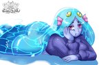 big_breasts blue_body blue_skin brave_animated_series breasts butt clothed clothing demon demon_humanoid digital_media_(artwork) female fish garazune hair hi_res humanoid long_hair marine panties signature solo thick_thighs underwear water water_demon waterdemon