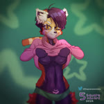 anthro breast_drop breasts clothed clothing clothing_lift female looking_at_viewer nipple_piercing nipples piercing shirt shirt_lift solo topwear 5_square_meters ailurid mammal red_panda 1:1 animated no_sound short_playtime webm