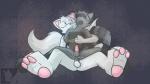 3_toes 4_fingers anal balls bdsm bondage bound duo feet fingers genitals male male/male penis toes secretkitsune secretkitsune_(character) canid canine fox mammal procyonid raccoon 16:9 2012 widescreen