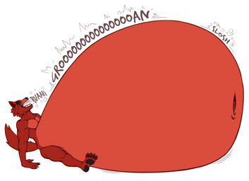anthro belly belly_expansion belly_inflation big_belly bloated expansion eye_patch eyewear food_inflation huge_belly hyper hyper_belly inflation male muscular muscular_male pawpads paws pecs solo stuffing tail blojack_(artist) five_nights_at_freddy's scottgames foxy_(fnaf) canid canine fox mammal 2025 hi_res
