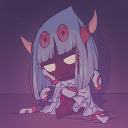 2_horns 4_eyes 6_hands against_surface against_wall anthro armless bed bedroom_eyes bottomless bottomless_anthro bottomless_female brown_body brown_skin censored_genitalia censored_vulva closed_smile clothed clothing clothing_lift cute_fangs empty_eyes eyelashes fangs female floating_hands furniture genitals gloves grey_background hair hand_on_own_face handwear heart_censor heart_symbol horn ineffective_censorship inside legless looking_at_viewer mouth_closed multi_eye multi_hand narrowed_eyes no_underwear on_bed orange_eyes pajamas pink_eyelashes presenting presenting_vulva seductive simple_background sitting smile solo teeth three-quarter_view unusual_anatomy unusual_eye_placement vulva white_eyes white_hair yellow_fangs yellow_horn 5health kirby:_triple_deluxe kirby_(series) nintendo queen_sectonia_(original_form) arachnid arthropod spider spidr 1:1 censored full-length_portrait hi_res japanese_description portrait